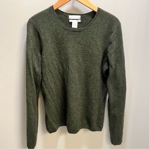 Keira Cashmere Olive Green Sweater Size XL.